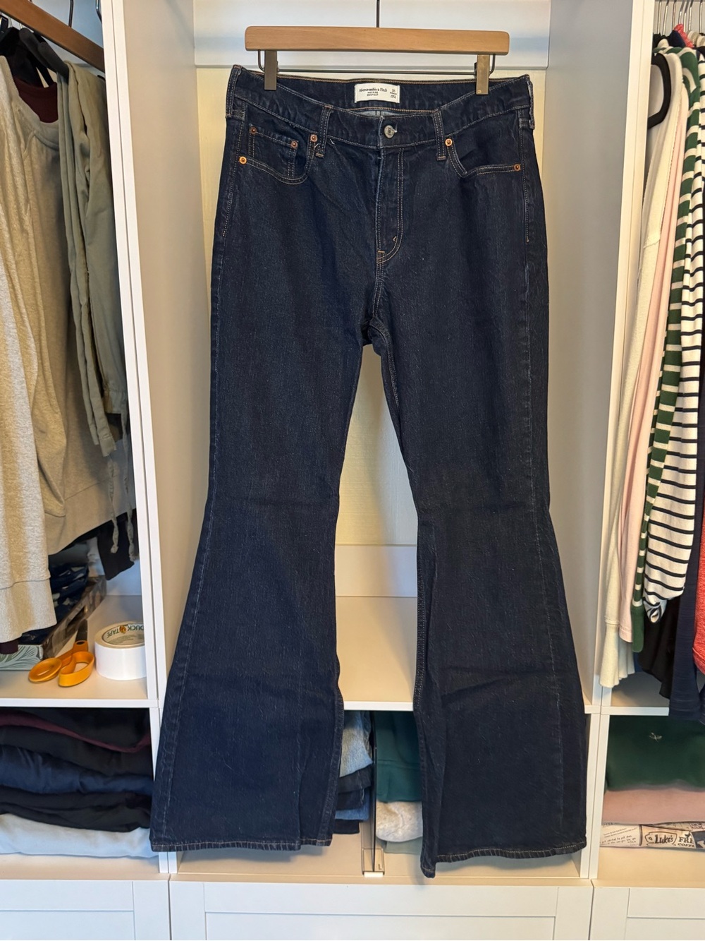 Abercrombie & Fitch Dark Blue Bootcut Jeans
